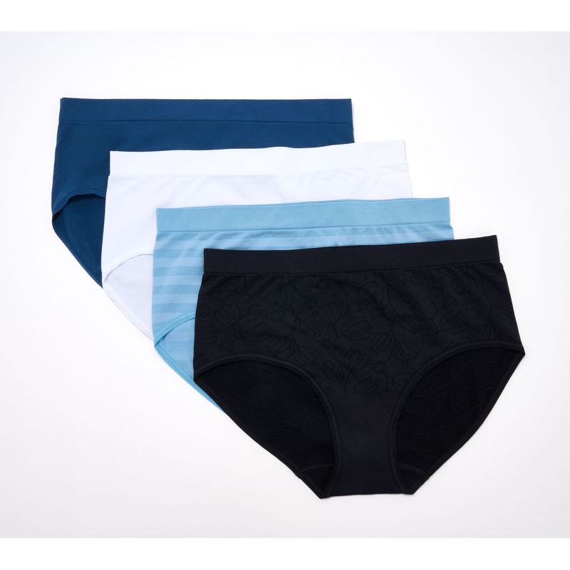 Jockey Women's Plus Sz Panties 3x Seamfree Brief Panty Blue A675043